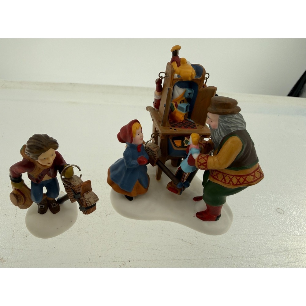 Department 56 Heritage Village Christmas Bazaar Toy‎ Vendor & Cart Set 56597